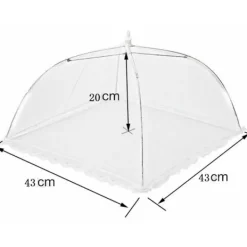 Xuigort Skadedjur & Insekter-6x myggnät, fruktnät, flughuva, myggnät, matskyddshuva, 43cm