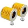 Dammsugare & Tillbehör-2x Patronfilter för dammsugare, kompatibla med Kärcher WD2 WD3 MV3 MV2 A2004 A2054 A2204 A2656