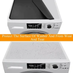 Tvättmaskiner-23,6x23,6 tum silikonskydd för tvättmaskin | Vattentätt dammtätt toppskydd för tvättmaskin