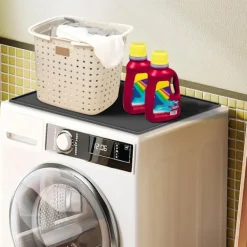 Tvättmaskiner-23,6x23,6 tum silikonskydd för tvättmaskin | Vattentätt dammtätt toppskydd för tvättmaskin