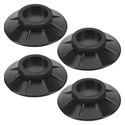 Tvättmaskiner-4x Vibrationsdämpare - Gummifötter till Tvättmaskin black