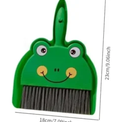 Rengöringsmedel-18x23cm Mini Sop och Kvast Set Sopskyffel och Handkvast Rengöringsset Rengöringsborste och Sopskyffel för, Grön