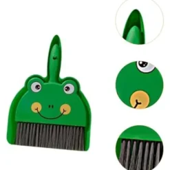 Rengöringsmedel-18x23cm Mini Sop och Kvast Set Sopskyffel och Handkvast Rengöringsset Rengöringsborste och Sopskyffel för, Grön