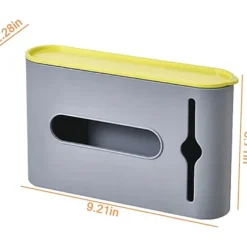 Soptunnor-Yaju Sopsäckshållare, Hållbar Väggmonterad Sopsäckshållare, Sopsäckshållare för 5 Sopsäckar, Köksavfallspåsar (grå 1 st)[CO]