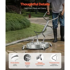 DUOKU Högtryckstvättar-Yt rengörare - - QD-XDP14 - 558 mm - Rostfritt Stål - 4500 psi