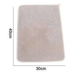 Svampar & Dukar-yyhh Diskunderlägg Mikrofiber Diskhandduksmatta, Superabsorberande, Mikrofiber Diskhandduksmatta Beige